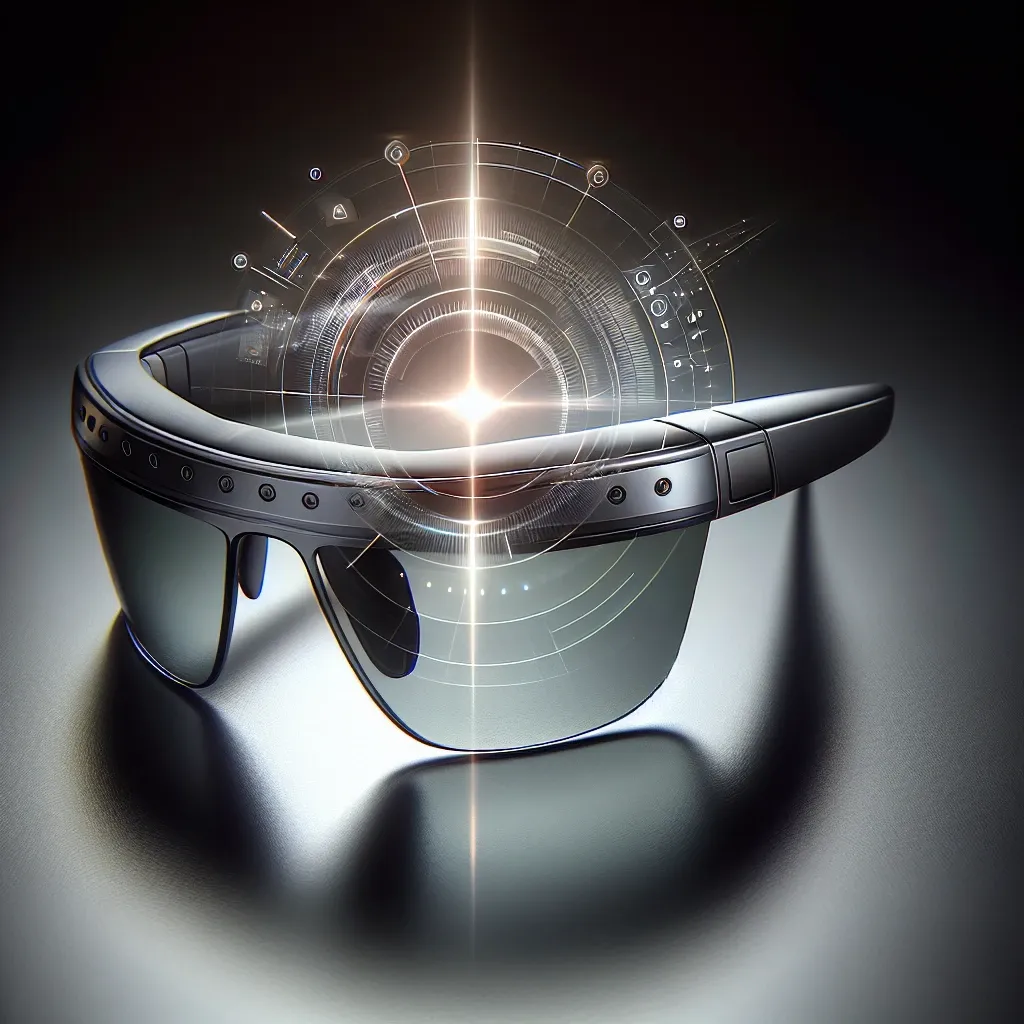 "Apple Vision Pro 2 showcasing advanced eye-tracking technology with user interacting seamlessly in an immersive augmented reality environment."